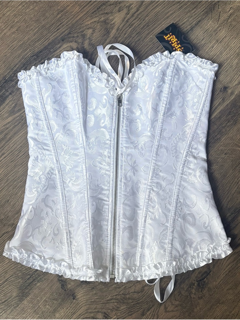 SPIRIT Halloween Corset With Lace Trim